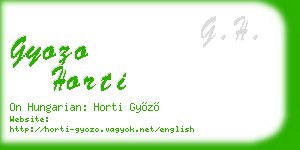 gyozo horti business card